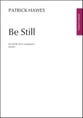 Be Still SATB choral sheet music cover